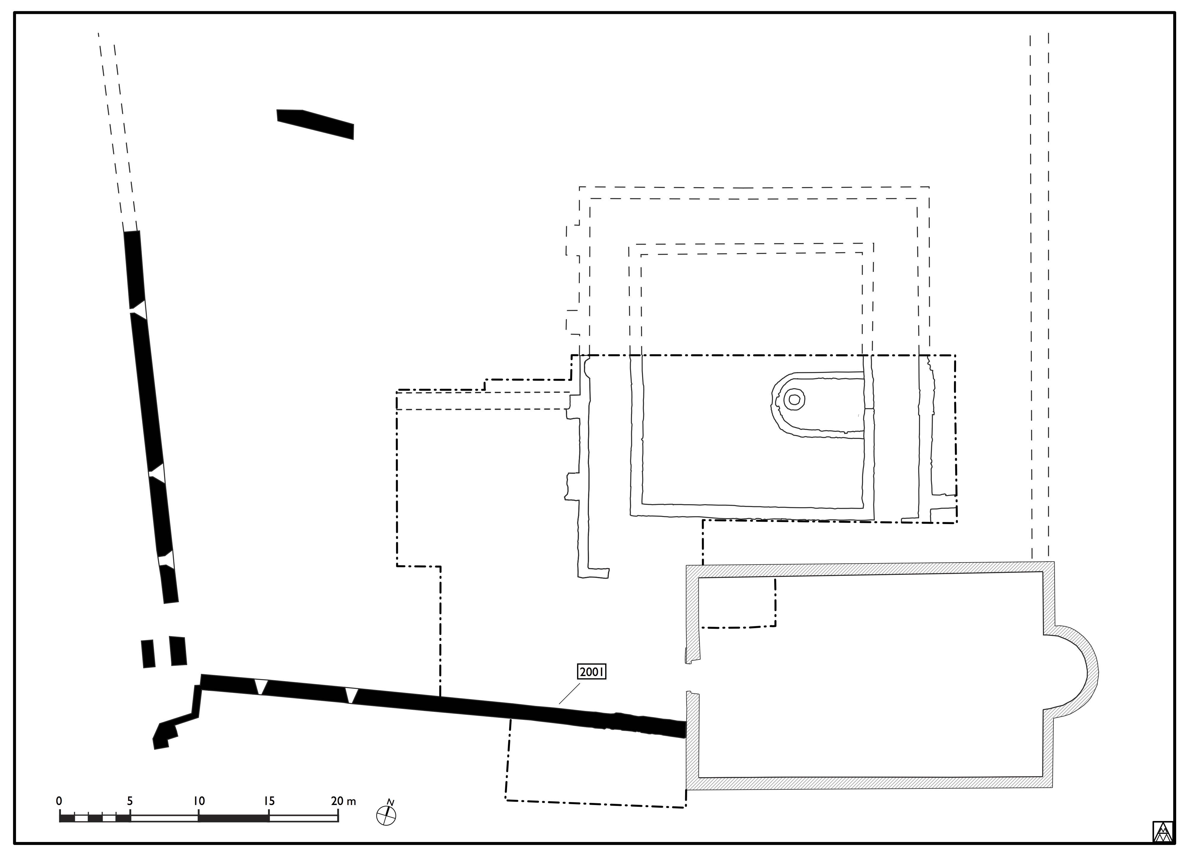 Figure 43. Plan of the castrum (Margaret Andrews).