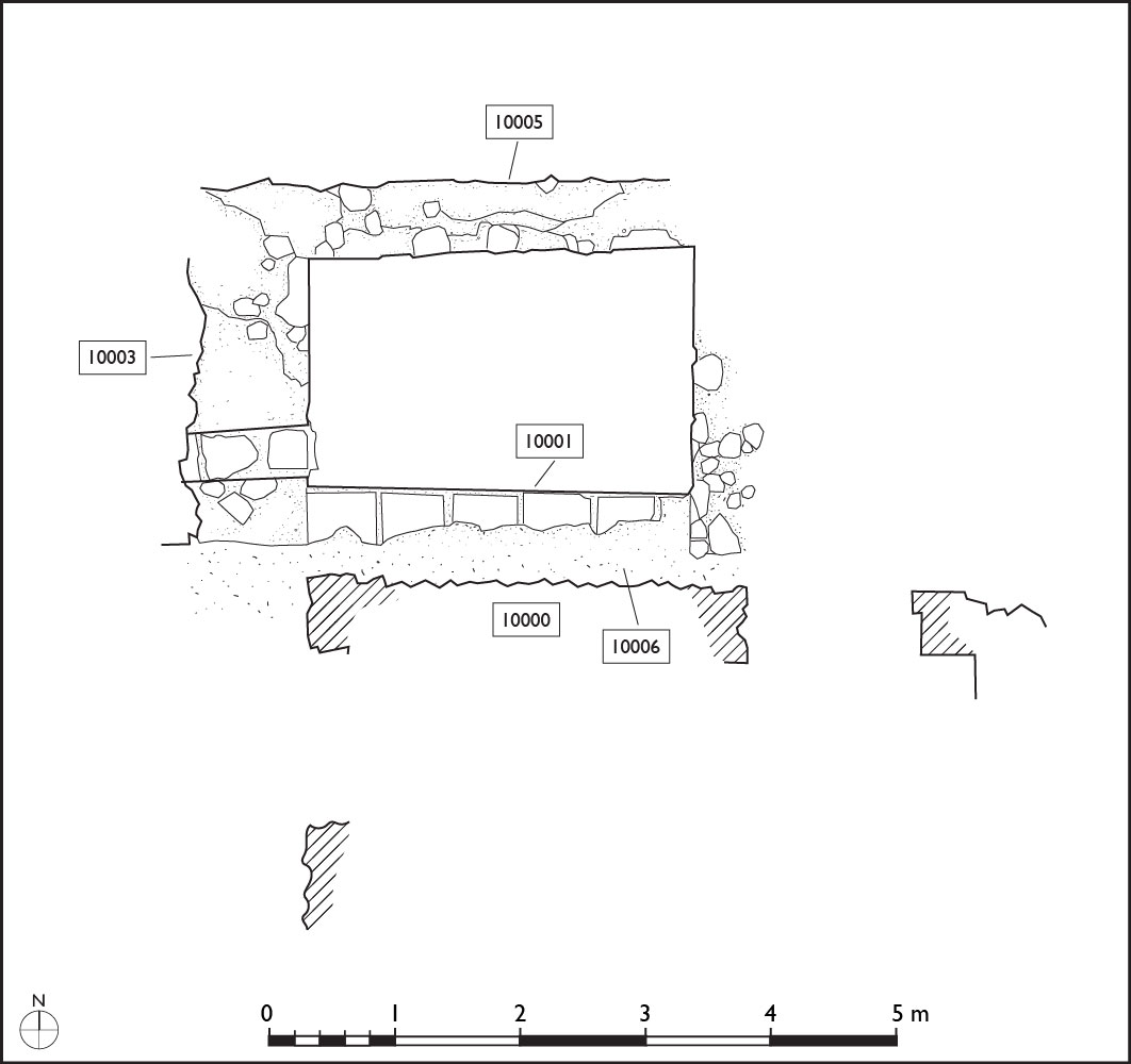 Figure 2. Plan of excavated walls in area FIV (Margaret Andrews).