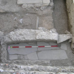 Figure 28. Emptied tomb T262 showing lining of Roman marble 3754