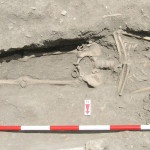 Figure 48. Grave (T194) containing adult male 2890* with two buckles in situ around pelvis.