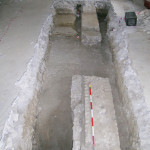 Figure 26. Trench GI inside the granary, showing the north end of Room 14.