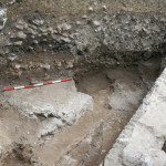 Figure 32. Trench GIII, showing walls and latest surfaces.