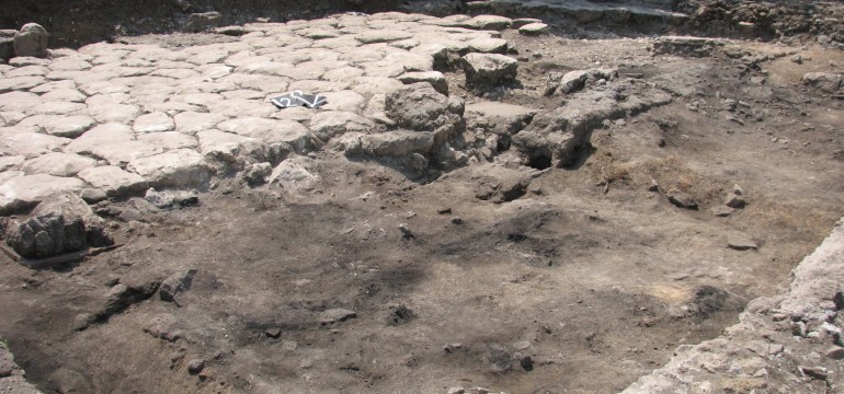 Figure 3. Room 32 from northeast in final state of excavation.