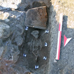 Figura 39. Dettaglio della sepoltura 5383* nell’ambiente 13, da nord.