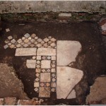 Figure 2. Fragment of Cosmatesque floor 3017 in the presbytery of the church.